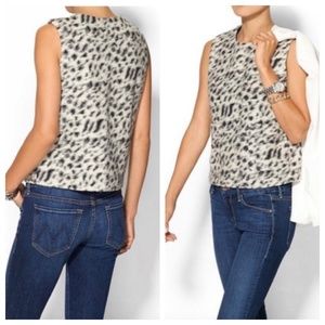 Line & Dot Snow Leopard Helena Tank w/ Pockets